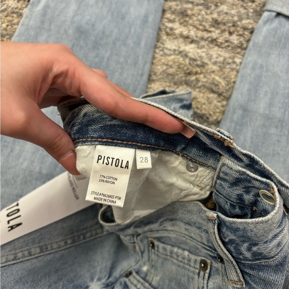 Pistola High Rise Relaxed Roller Jeans Sz 28 NWT | Pistola High Rise Jeans NWT * - Picture 10 of 16